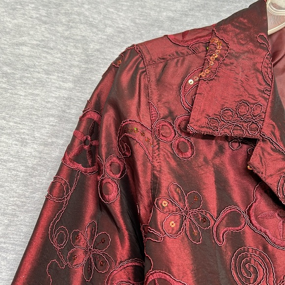 SUSAN GRAVER Holiday Christmas New Year Dressy Formal Special Occasion Sequined - Picture 7 of 16